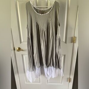 Les Ours grey sleeveless dress